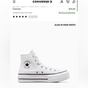 Platform White Converse